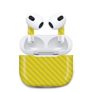 Airpods Gen 3 Yellow Carbon Fiber COS0003