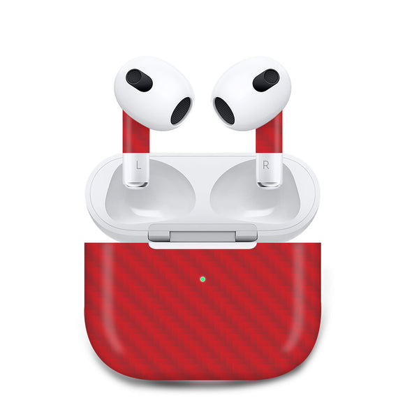 Airpods Gen 3 Red Carbon Fiber COS0004