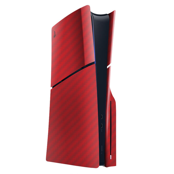 New PlayStation 5 Red Carbon Fiber Skin COS0004