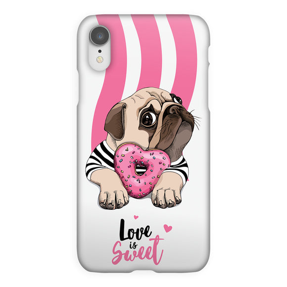 ank0012-iphone-xr-pug loves donut